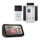 Echo Show 5 2nd Gen With Ring Video Doorbell And Solar Charger Bundle