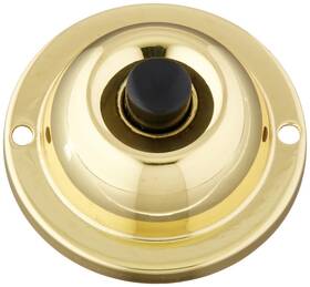 Edwards-signaling 782640247808 603 Low Voltage Push Button Solid Brass