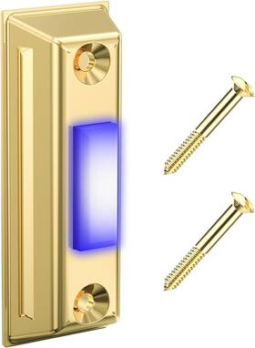 An-1345 Electronics Doorbell Push Button Upgraded Heavy Duty Metal Wired With Led L
