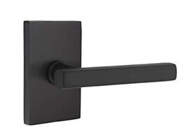 Emtek Modern Rectangular Rosette Privacy Set With Matching Finish Freestone