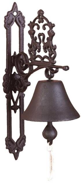 Esschert Design 714982005978 Classic Style Antique Cast Iron Doorbell Brown