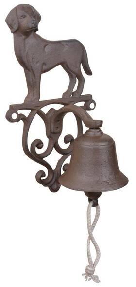 Db83 Esschert Design Rustic Cast Iron Doorbell Dog