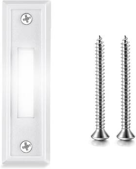 Etoper 313035969908 Wired Doorbell Button Lighted Replacement Door Bell Push Buttons Led Chime