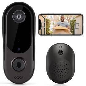 Eudic 726189267972 Doorbell Camera Wireless Wifi Video With Chime Two-way Audio Hd Se