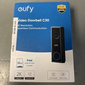 Eufy 194644039738 Security C30 Black Battery 2-way Audio 2k Resolution Wi-fi Video Doorbell