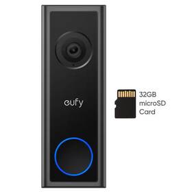 Eufy 313090710781 C30 Wireless Battery 2k Video Doorbell With 32 Gb Sd Card Local Storage And No
