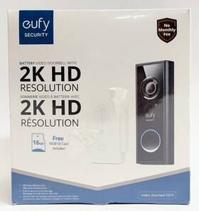 S210 Eufy Security 194644130961 2k Hd Video Doorbell With Wifi Chime