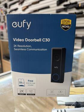 T8224z11 Eufy 2k Wi-fi Wireless Video Doorbell C30 With 32gb Microsd Card
