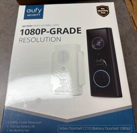 X002spnkfn Eufy C210 1080p Hd Wi-fi Security Video Doorbell With Chime