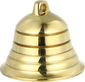 40xy3502inmg Exceart Antique Hanging Bell Ornaments Home Office Decor 5x5cm Golden