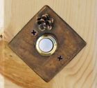 F-drbell-sqrwh-b Timber Bronze Llc West Hemlock Square Doorbell Button
