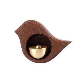 16938106447409 Faddare Shopkeepers Bell For Door Opening Crisp Sound Wooden Hanging Decor