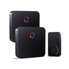 M5373 Fansitc F152 Wireless Doorbells For Home With 2 Plug-in Receivers Waterproof Door Chime A