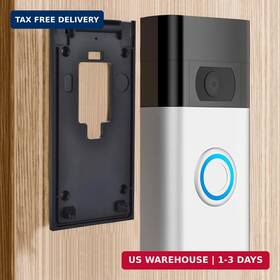Fansoun 743352421191 No-drill Adhesive Mount For Ring Video Doorbell 2nd Generation - 2020 Release