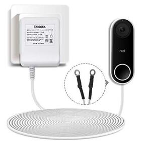 Fatkitt 18v Doorbell Transformer Power Supply Adapter Compatible With Nest Hell