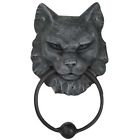 Fdc953 Door Knocker Gargoyle Azure Green Cat 7 .