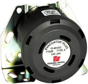210335ssg Federal Signal Evacuator Back-up Alarm Dual Tone Universal Black
