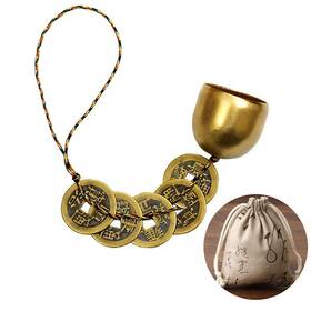 Bbpetsgo20180292 Fengshuige Chinese Feng Shui Bell For Wealth And Safe - Home Decoration Yellow