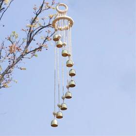 Lwc1 Fianviup Wooden Wind Chimes For Outside Garden Outdoors 10 Multicolor