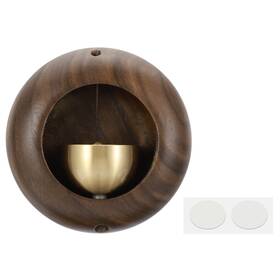 Fipux 680811702890 Shopkeepers Bell For Door Wood Chime Hanging Magnetic Jingle Brown Egg