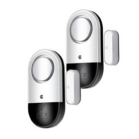 Flyoukki 619317730847 120 Db Loud Door And Window Open Alarm Sensor 2 Pack For Kids Dementia Patie