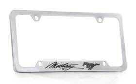 Ford 657138020112 Mustang License Plate Frame Holder 4 Hole Satin