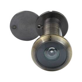 Dv14200ab Forliggio Peephole Front Door Viewer With Privacy Cover One-way 220 Degrees In Antique