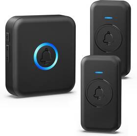 U2-b-2t Fovksuc Wireless Doorbell Waterproof Door Bell With 60 Chimes 5 Levels Volume 1000ft Ra