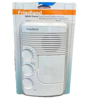 5wb1-538 Friedland Doorbell Chime Chorus D852e Dual Tone Transformer/batteries New In Box