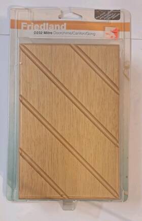 5wb1-543 Friedland Vintage Friedlane Doorbell Chime Wood Dual