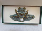 Cvdb24 Frog Mint Fauna Pad Lily Flora Doorbell Solid Brass