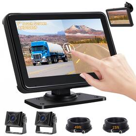 Fd-a2 Fubedo 7ftft Hd1080p Wired Backup Camera System With Touch Screen Monitor 2 Rea