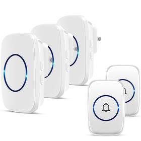 Full House 936657701851 Wireless Doorbell Fullhouse Waterproof Door Bell Kit Distinguish Front And