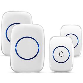 Full House 936657704227 Wireless Doorbell Waterproof Door Bell Kit Distinguish Front And Rear Doors