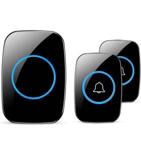 Full House 936657710549 Wireless Doorbell Waterproof Door Bell Kit Distinguish Front And Rear Doors
