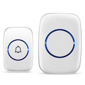 Full House 936657710617 Wireless Doorbell Waterproof Door Bell Kit Distinguish Front And Rear Doors