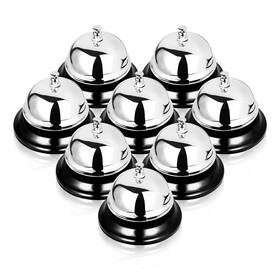Fviexe 613965475174 8pcs Service Bell Big Metal Call Front Desk Ring Bells For Kitchen