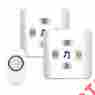Fyx-1v2 Aerb Wireless Bell Door Chime Push Portable Button 2 Receiver 1 Transmitter Trigger 700900620246