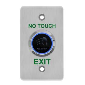 Pb-002 Gagalor Ir Infrared No Touch Exit Button Door Switch No&nc Stainless Steel 12cm Opera