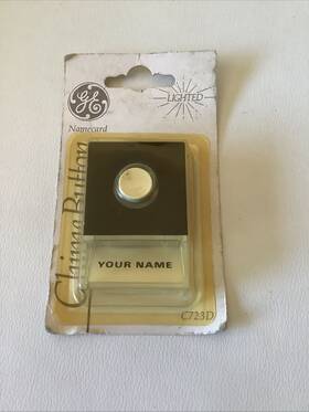 400-687 Ge 400-687/1 Vintage 1985 Lighted Chime Button Nos