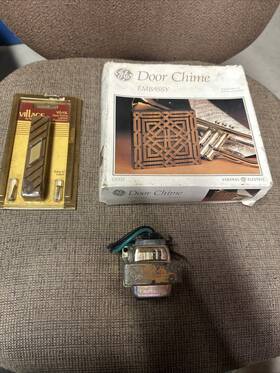 Ce832 Ge Door Chime Embassy Ac Dc Vintage New Old Stock Front And Rear