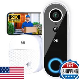 B0dp82d3bb Gearit Video Doorbell Camera Chime - 2k Qhd 6 Months Rechargeable