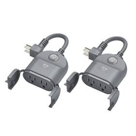 Geeni 194383028772 Outdoor Duo Wi-fi Smart Plug 2 Weatherproof Outlets Compatible With