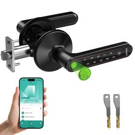 Kh10 Ghome Smart Fingerprint Door Lock With Knob 4 In 1 Keyless Entry Locks W