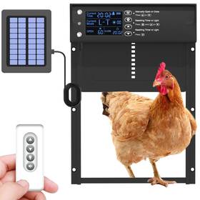 Zbdgym001 Ghykl Automatic Chicken Coop Door Solar Powered Aluminum Chick Coops Doors Opener