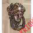 Giz-sp25007-mo Cast Iron Door Knocker Greek Goddess Athena British Antique Replica Neoclassical