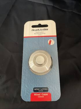 23zn22 Globe Pushbutn Doorbell Wired White Pack Of 1