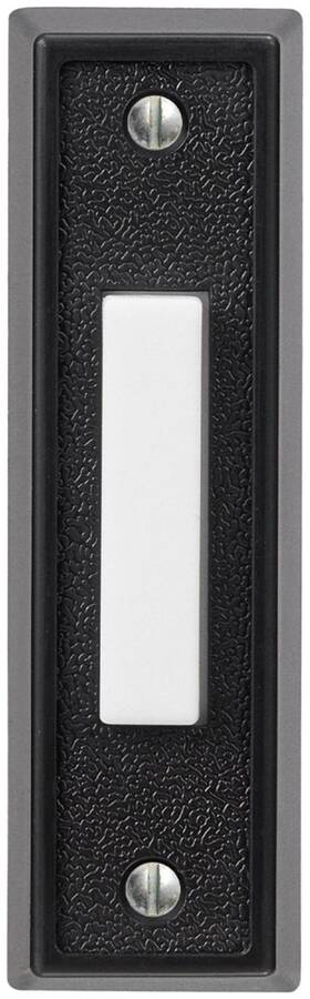 91008659 Globe Electric Heath Zenith Plastic Wired Push Doorbell - Black