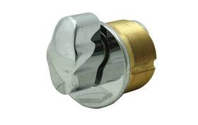M100-t-26 Gms Thumbturn Mortise Cylinder Bright Polished Chrome