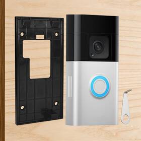 Gs-bp13 Gooseen No Drill Doorbell Adhesive Mount Compatible With Ring Battery 2024